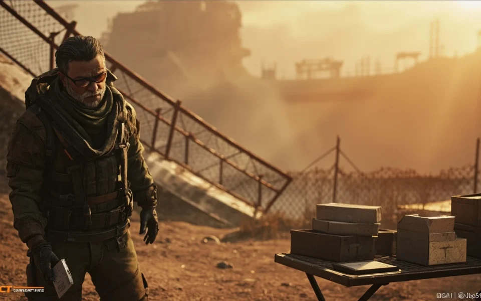 Operator holding a dam surveillance key near the reservoir entrance in ARC Raiders