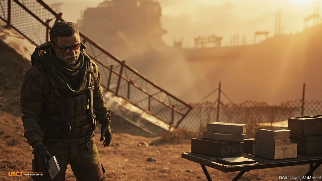Operator holding a dam surveillance key near the reservoir entrance in ARC Raiders