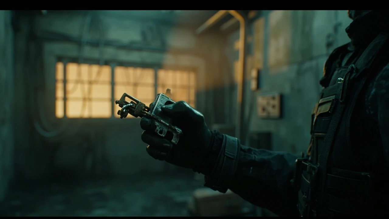 Dam control tower key in a player's hand during an ARC Raiders raid