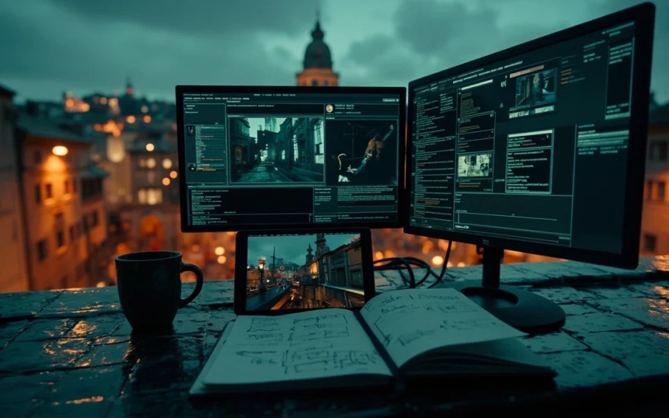 Editorial hero image for a 007 First Light review with cinematic city atmosphere