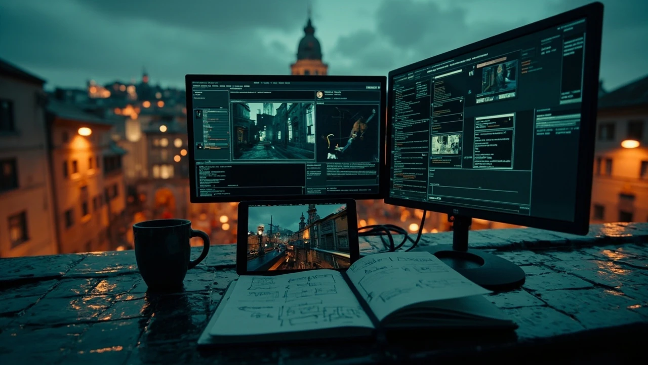 Editorial hero image for a 007 First Light review with cinematic city atmosphere